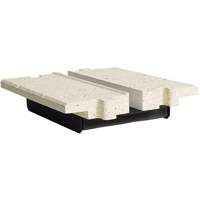 Ergovent tussenstuk voor modulaire instucbare lijnroosters 200 mm - 1 sleuf
