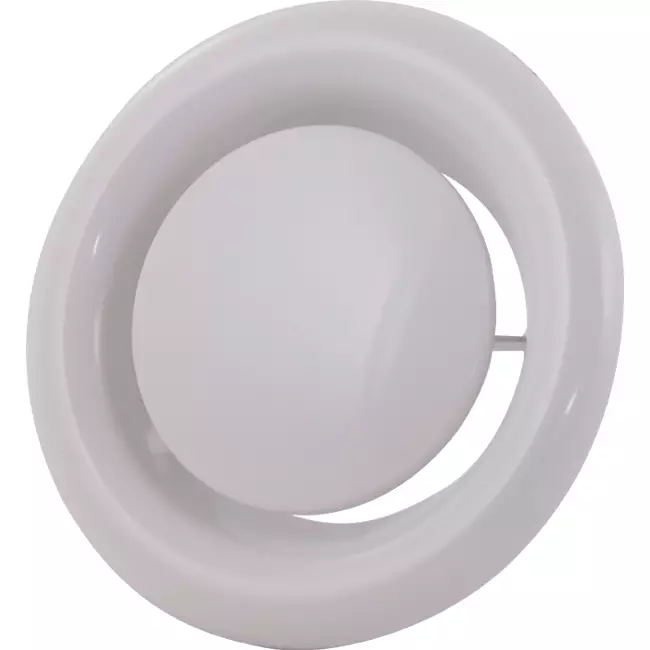 Ventilatie afvoer ventiel 200 mm metaal - E-DVS200 RAL9016