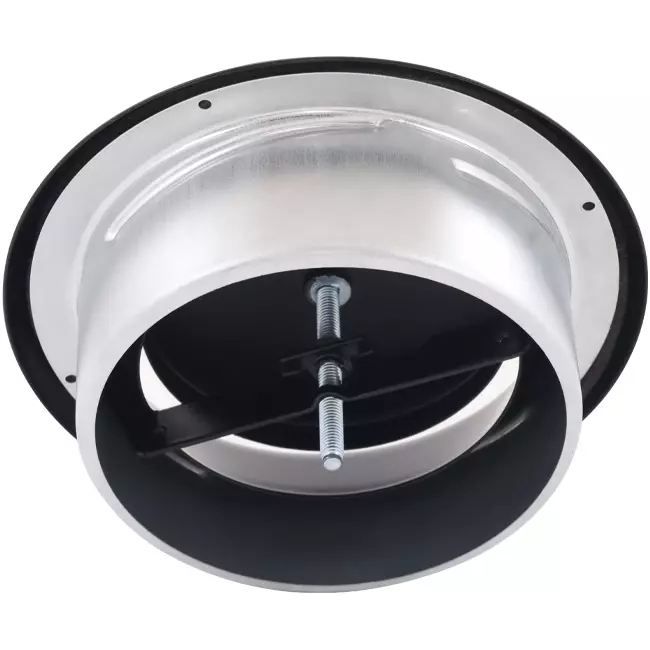 Ventilatie afvoer ventiel 100 mm metaal - E-DVS100 RAL9005 30% glans