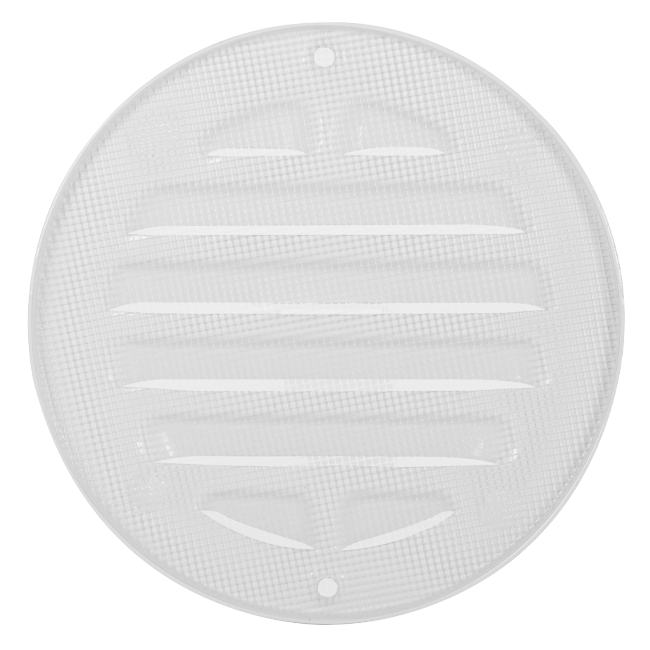 Buitenrooster rond 80 mm aluminium - RAL9016