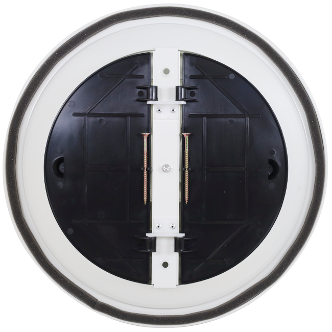 Diffuseur plafonnier rond avec motif fixe Ø 350 mm - RAL9010