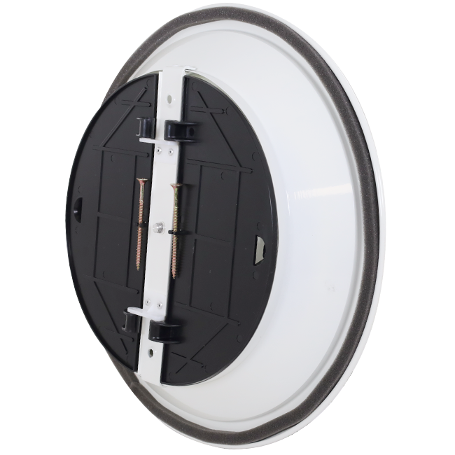 Diffuseur plafonnier rond avec motif fixe Ø 350 mm - RAL9010