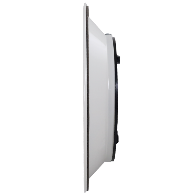 Diffuseur plafonnier rond avec motif fixe Ø 350 mm - RAL9010
