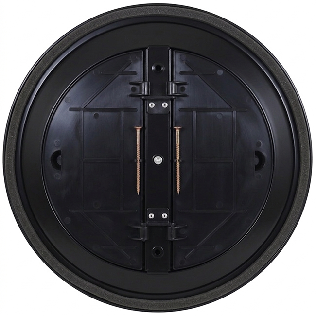 Diffuseur plafonnier rond avec motif fixe Ø 150 mm - RAL9005 30% brillant