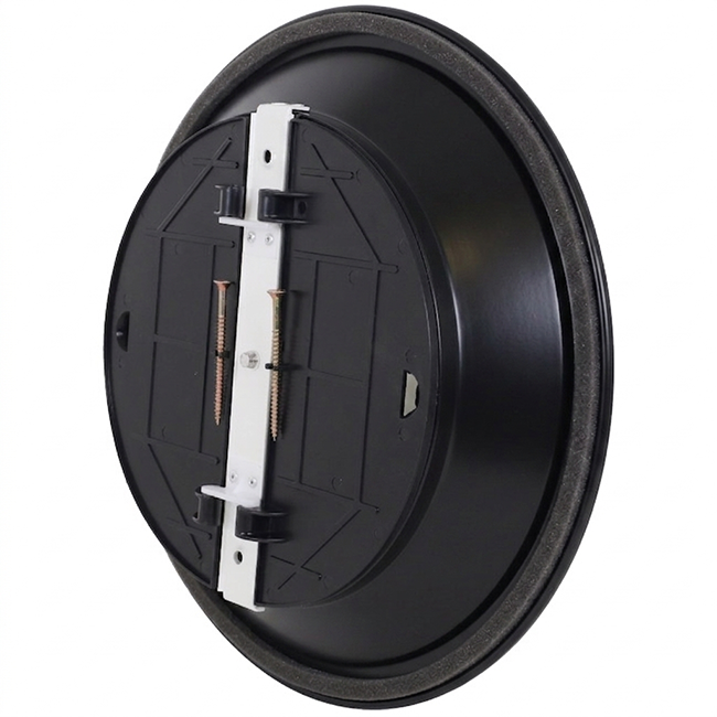 Diffuseur plafonnier rond avec motif fixe Ø 150 mm - RAL9005 30% brillant