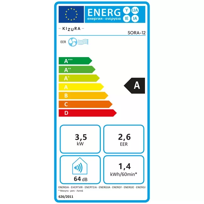 Kizura Sora mobiele airco R290 3,5 kW