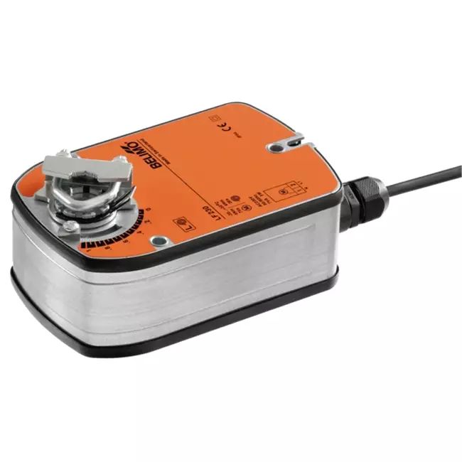 Belimo roterende klepaandrijving met veerteruggang 100-240V - open/dicht - 4 Nm - LF230