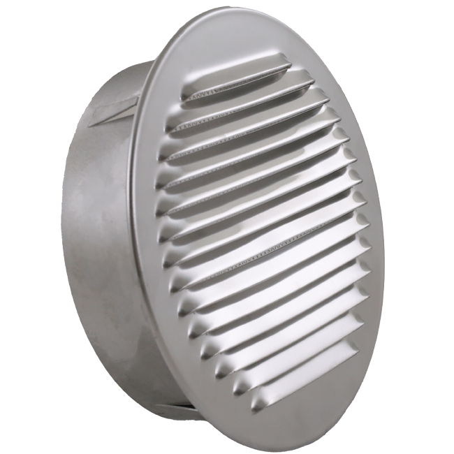 Ventilatierooster rond 150mm aluminium - EL-A-R150 ALU