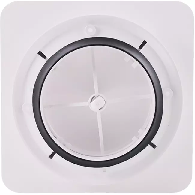 ClimaConnect Design ventiel vierkant Ø 125 mm - wit