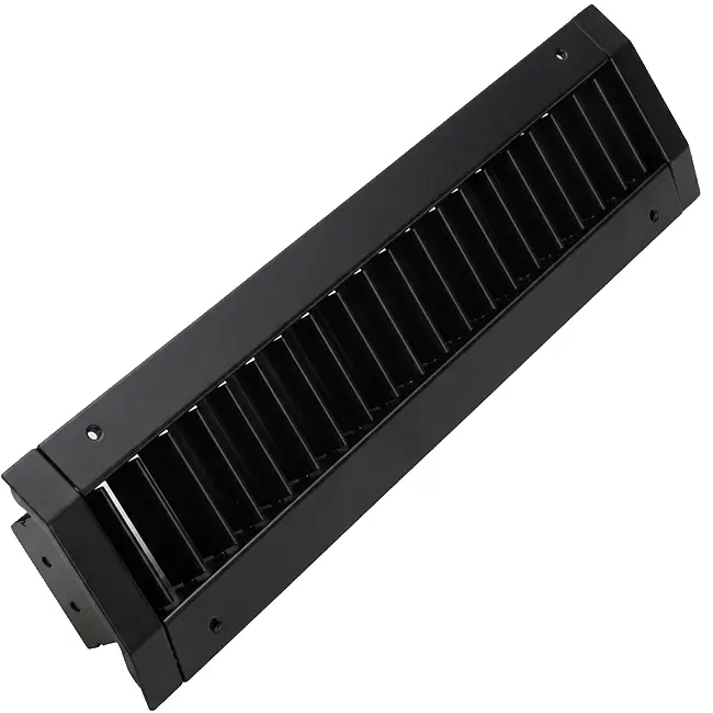 ClimaConnect kanaalrooster enkel instelbaar 625x125 mm voor buis 315 tot 900 mm - RAL 9005