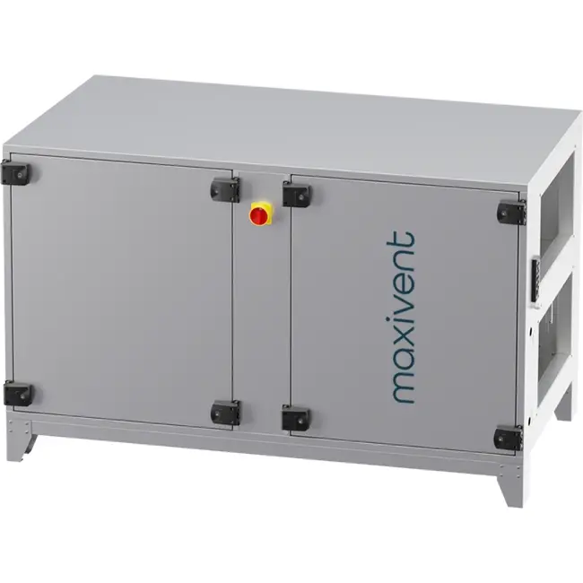 Maxivent WTW luchtbehandelingkasten met tegenstroomwisselaar 1300 m3/h met warmwaterbatterij horizontaal rechts - PHE 1300 H WOJR