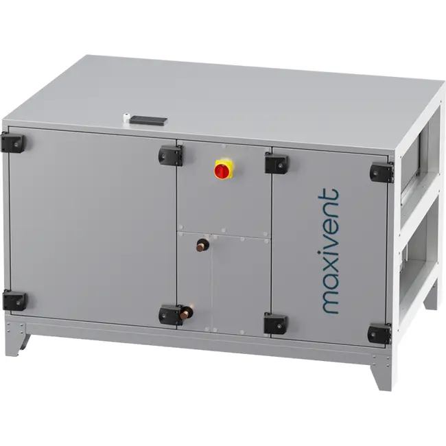 Maxivent WTW luchtbehandelingkasten met warmtewiel 2000 m3/h met DX-batterij horizontaal rechts - RHE 2000 H ODJR