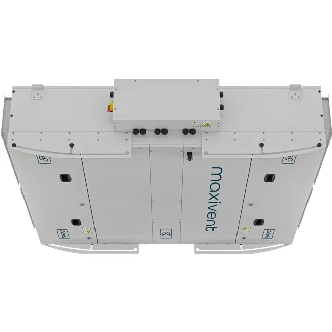Maxivent WTW luchtbehandelingskast plafond met tegenstroomwisselaar 400 m³/u horizontaal links - M4004