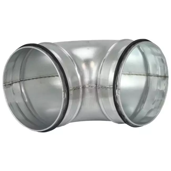 Korte ronde spiro bocht 90° Ø 125mm voor spirobuis
