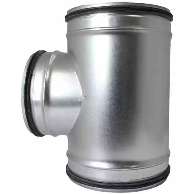 T-stuk Ø 200mm - Ø 100mm voor spirobuis (90°)