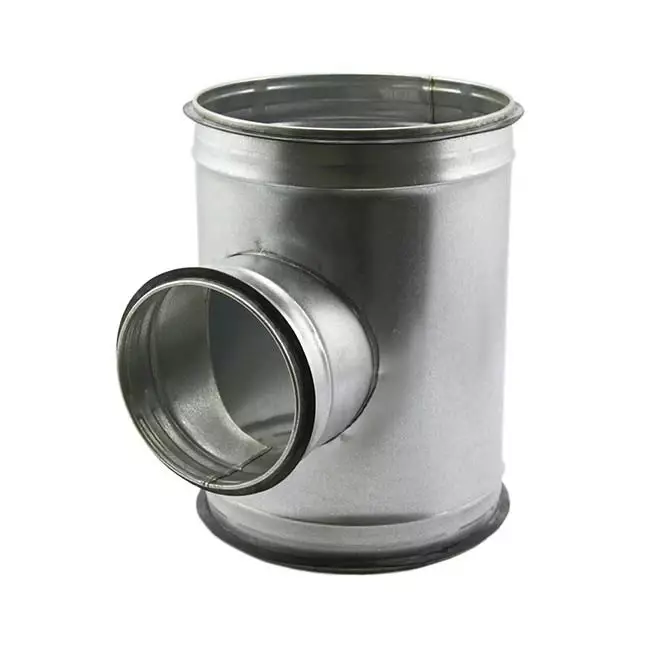T-stuk Ø 200mm - Ø 100mm voor spirobuis (90°)