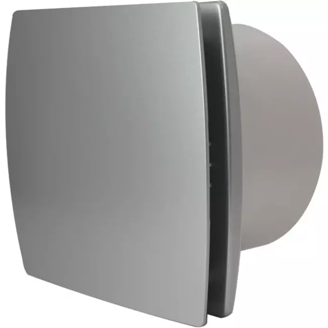 Badkamerventilator Ø 100 mm Zilver - Design EET100S