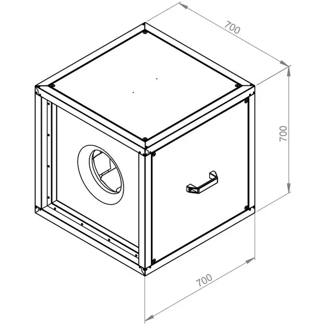 Boxventilator motor buiten luchtstroom - MPC 355 EC T30