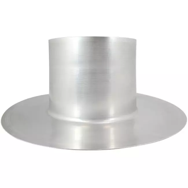 Thermoduct aluminium plakplaat voor dakdoorvoer diameter 125 mm