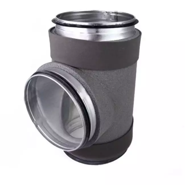 Thermoduct geïsoleerd T-stuk diameter 125 mm - 125 mm (90 graden)