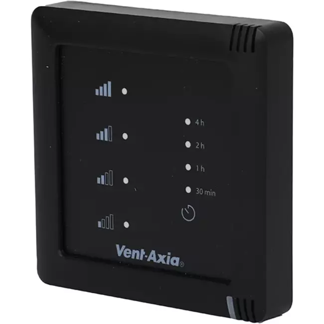 Vent-Axia Multihome RFT 4-standenschakelaar met batterij zwart - SSU-BZ