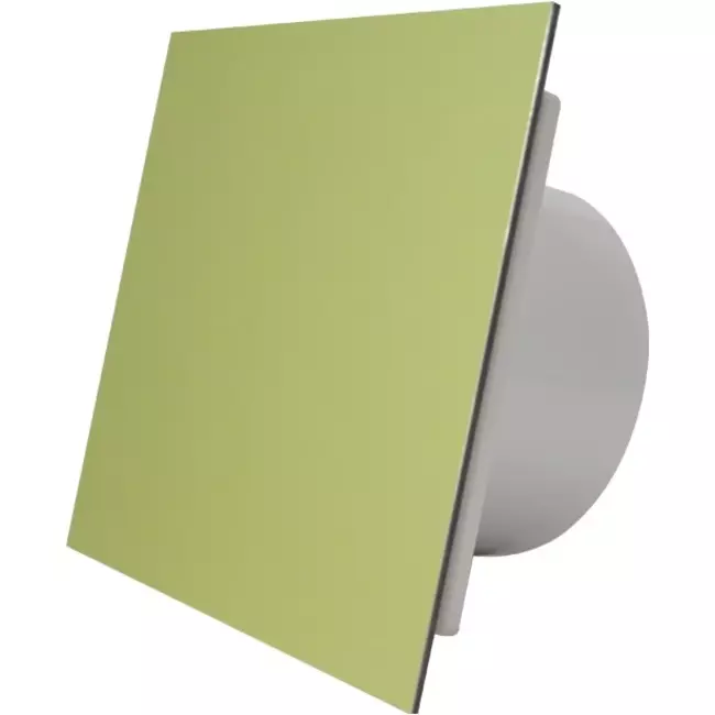Air Roxy badkamerventilator met aansluitdiameter 125 mm met timer - front goud aluminium
