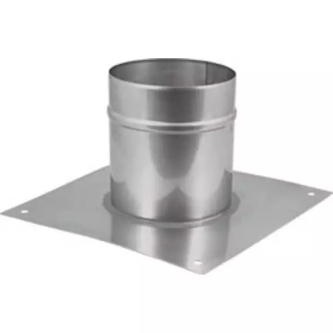 Vloerplaat voor buis diameter 130 mm - 200 mm hoogte opstand I304
