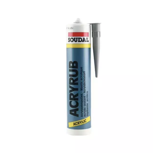 Voegkit binnen grijs 310 acryrub koker 310ml. (stuk)