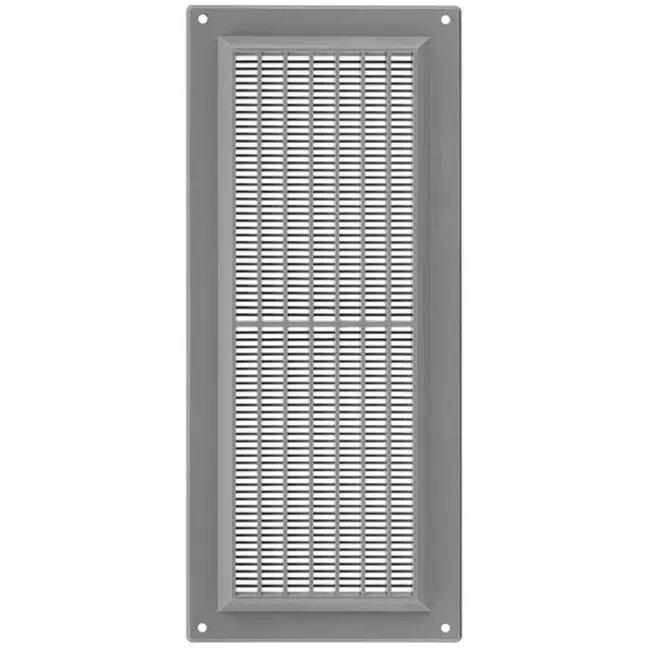 Ventilatierooster rechthoekig met grill 130x300 grijs  - VR1330P