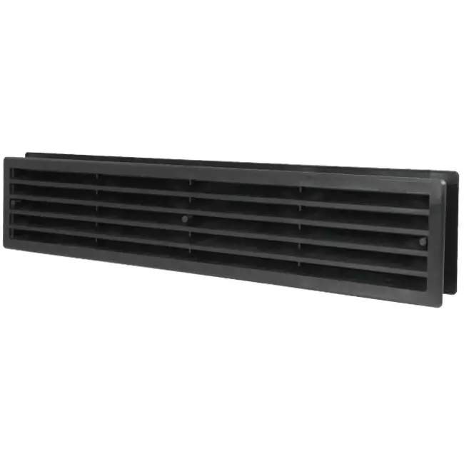 Deurrooster 450x92 mm zwart - VR459M