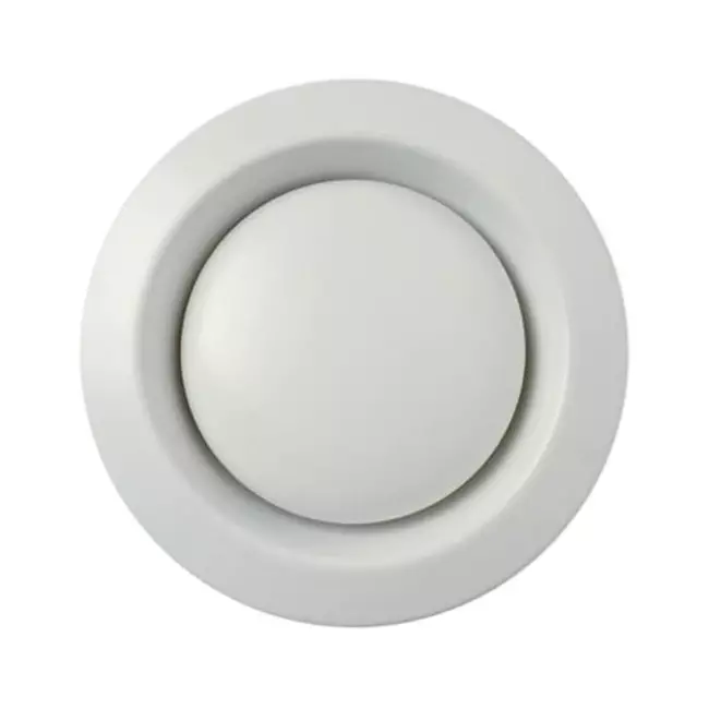 Zehnder ventilatie afvoerventiel metaal 125 mm wit