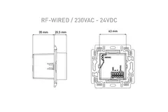 Duco bedieningsschakelaar RF/BAT zwart