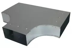 T-stuk 90 graden 170x80 mm - 170x80 mm tbv instortkanaal