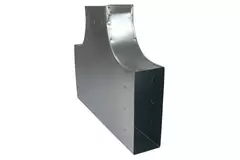 T-stuk 90 graden 170x80 mm - 170x80 mm tbv instortkanaal