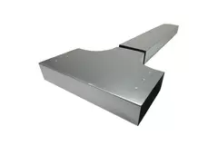 T-stuk 90 graden 170x80 mm - 170x80 mm tbv instortkanaal