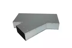 T-stuk 45 graden 220x80 mm - 170x80 mm tbv instortkanaal