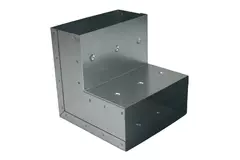 Bocht 90 graden 170x80 mm verticaal tbv instortkanaal