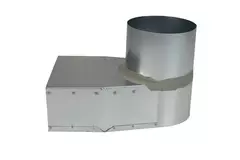 Lepe hoekstuk 170x80 mm naar diameter 125 mm