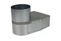 Lepe hoekstuk 170x80 mm naar diameter 125 mm