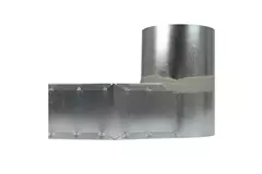 Lepe hoekstuk 170x80 mm naar diameter 125 mm