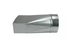 Verloopstuk 170x80 mm naar diameter 125 mm tbv instortkanaal