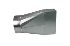 Verloopstuk 170x80 mm naar diameter 125 mm tbv instortkanaal