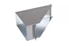 Zijaansluiting 170x80 mm 45 graden voor rechthoekig instortkanaal