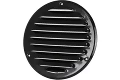 Metalen ventilatierooster rond Ø125 mm zwart - MR125M - RAL9005