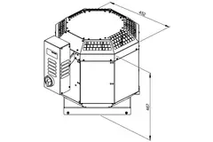Dakventilator hittebestendig - DVN 225 E2 30