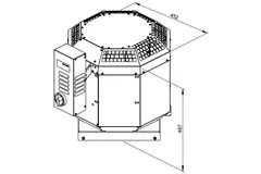 Dakventilator horeca met frequentiegestuurd - DVN 250 D2 30