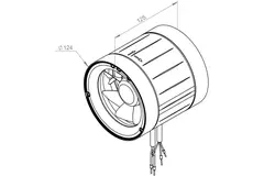 Ventilateur de gaines Ruck ETAMASTER avec moteur EC 220m³/h - Ø 125 mm + interrupteur 3 positions