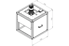 Boxventilator motor buiten lineaire flow - MPC 450 EC TI 30