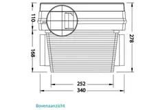 Orcon Compact 10RHP 320 m³/h + vochtsensor - perilex stekker
