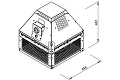 Dakventilator rookgasafvoer horizontaal - DHN 315 D2 F4 30